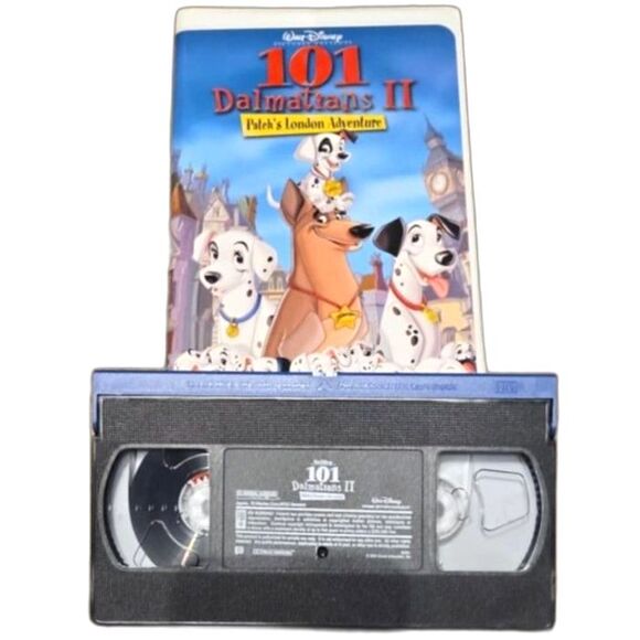 101 Dalmatians & 101 Dalmatians II VHS Lot Disney Animated Movie 2-Pack - Picture 7 of 7